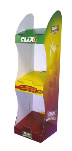 expositores de carton - Clix